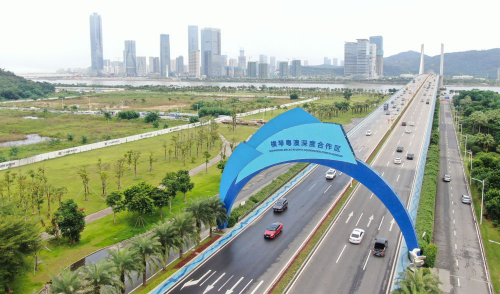 这是2021年9月17日拍摄的横琴大桥。新华社记者邓华 摄
